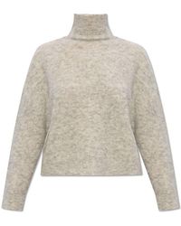 Emporio Armani - Turtleneck Sweater With Back Buttons, - Lyst