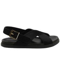 The Row - Crossover Strapped Sandals - Lyst