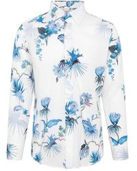 Etro - Cotton Floral Shirt - Lyst