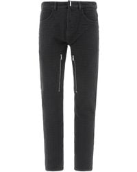 Givenchy 4g Monogram Slim-fit Jeans - Black