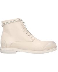 Marsèll - Round-toe Lace-up Boots - Lyst