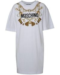 Moschino - White Cotton Dress - Lyst