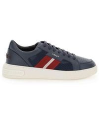 Bally - Stripe Detailed Lace-up Sneakers - Lyst