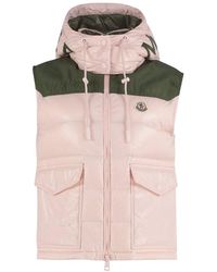 moncler pink body warmer