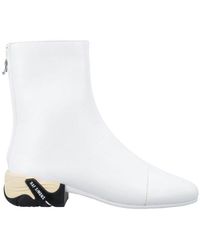 Raf Simons Solaris Chunky Zip-up Boots - White