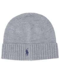 Polo Ralph Lauren - Pony Embroidered Knitted Beanie - Lyst