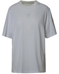 Moncler - White Cotton T-shirt - Lyst