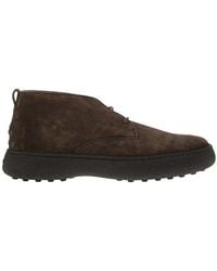 Tod's - W. G. Heritage Lace-Up Desert Boots - Lyst