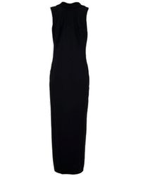 Versace - Sleeveless Draped Open-back Dress - Lyst
