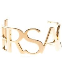 Versace Logoed Metal Bracelet - Metallic