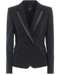 Pinko - Double-breasted Tailored Blazer - Lyst