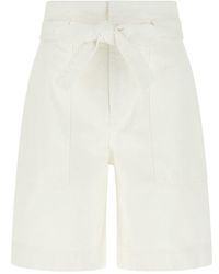 Iceberg - Tie-waist Tailored Shorts - Lyst