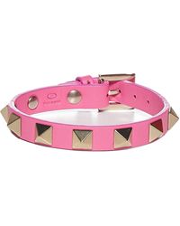 Valentino Garavani Rockstud Buckled Bracelet - Pink