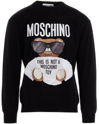 moschino teddy bear jumper mens