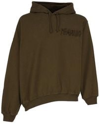 Magliano - Logo Embroidered Drawstring Hoodie - Lyst