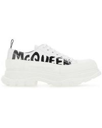 Alexander McQueen - Tread Slick Lace Up Leather Sneaker - Lyst