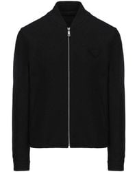 Prada - Zip-up Long-sleeved Jacket - Lyst