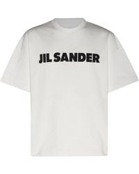Jil Sander - Logo Printed Crewneck T-shirt - Lyst
