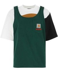 Marni - X Carhartt Wip Colour-block Crewneck T-shirt - Lyst