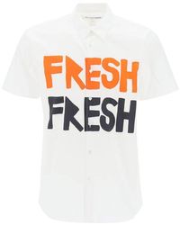 Comme des Garçons - Comme Des Garcons Shirt Fresh Print Poplin Shirt - Lyst