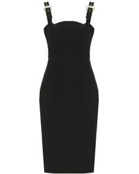 Versace - Bodycon Sleeveless Midi Dress - Lyst