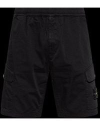 Stone Island - Logo Badge Bermuda Shorts - Lyst