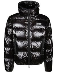 DSquared² Logo Patch Padded Down Jacket - Black