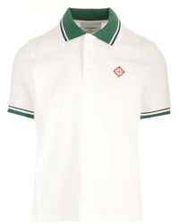 Casablancabrand - Pique Logo Patch Polo Shirt - Lyst