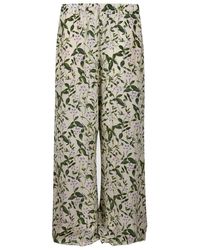 Weekend by Maxmara - All-Over Patterned Wide Leg Pants - Lyst