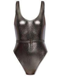 Balmain - B Metallic One-piece Swimsuit - Lyst
