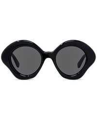 Loewe - Curvy Cat-eye Frame Sunglasses - Lyst
