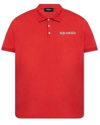 DSquared² - Printed Polo Shirt, - Lyst