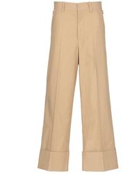 Quira - Button Detailed Wide Leg Trousers - Lyst