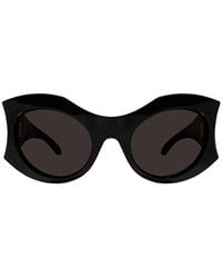 Balenciaga - Hourglass Round Sunglasses - Lyst