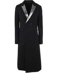 SAPIO - Double Breasted Long Coat - Lyst