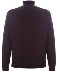A.P.C. - . Sweaters Bordeaux - Lyst
