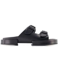 Ann Demeulemeester - Henri Block Double Buckle Strapped Sandals - Lyst