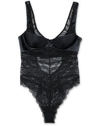 Versace - Lace-detailed Stretched Bodysuit - Lyst