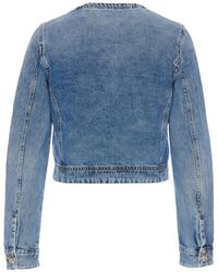 Pinko 'Dakar' Denim Jacket in Blue | Lyst
