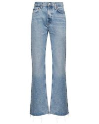 Agolde - Light Blue Denim Leena Jeans - Lyst