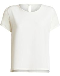 Etro - Silk Short Sleeve Top - Lyst