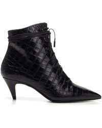 Marc Jacobs Leather Kiki Platform Buckle Boot 170mm in Black - Lyst