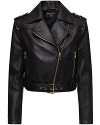 Balmain - Belted Cropped Jacket - Lyst