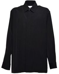 Jil Sander - Black Viscose Classic Shirt - Lyst