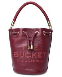 Marc Jacobs - Bucket' Burgundy Leather Bag - Lyst