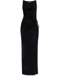 Versace - Dress With Logo - Lyst