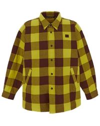 Acne Studios - Checked Button-up Shirt Jacket - Lyst
