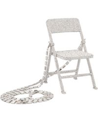 Area Crystal Chair Crossbody Bag - Metallic
