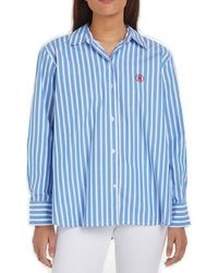 Tommy Hilfiger - Th Monogram Stamp Relaxed Stripe Shirt - Lyst