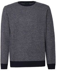 Zanone - Textured Crew Neck Sweater - Lyst